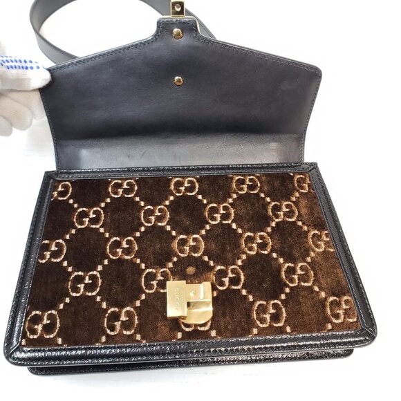 Authentic Gucci Sylvie GG Brown Shoulder Bag Luxury Designer Bag - Picture 14 of 16